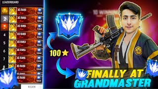 GRANDMASTER Finally In Cs Rank😍104⭐️- Free Fire India