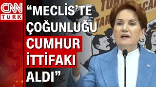 Seçim sonrası İYİ Parti Lideri Meral Akşener'den ilk açıklama!