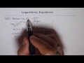 logarithamic equation change base q33