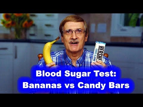 Blood Sugar Test: Bananas vs Candy Bars Blood Sugar Test: Bananas vs Candy Bars