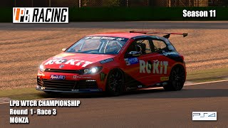 GTSPORT WTCR Championship | Round 1 Race 3 - MONZA (LIVE COMMENTARY)