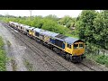 66758 and friends 0d44 bescot to toton on 25th april 2024