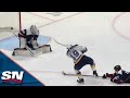 Blues' Ivan Barbashev Fights Off Defender On Breakaway Before Sniping Top Shelf