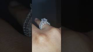 Joancee Ring Review Emerald Cut White Sapphire Sterling Silver Womens Engagement Ring Review