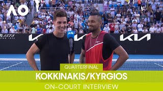 Kokkinakis/Kyrgios On-Court Interview (QF) | Australian Open 2022
