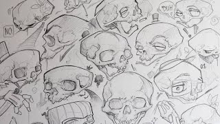How to draw skulls (quick and easy)