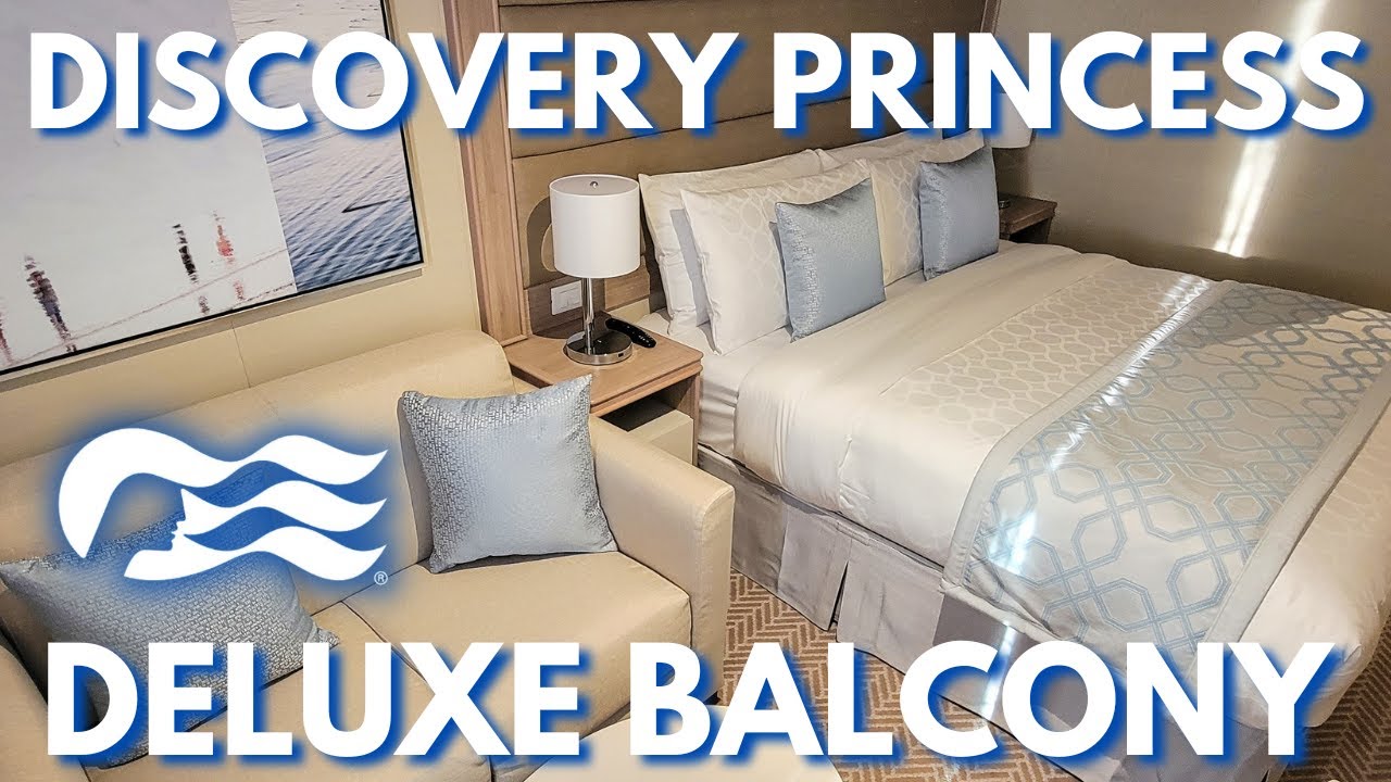 Discovery Princess Deluxe Oceanview Balcony Cabin Stateroom Tour ...