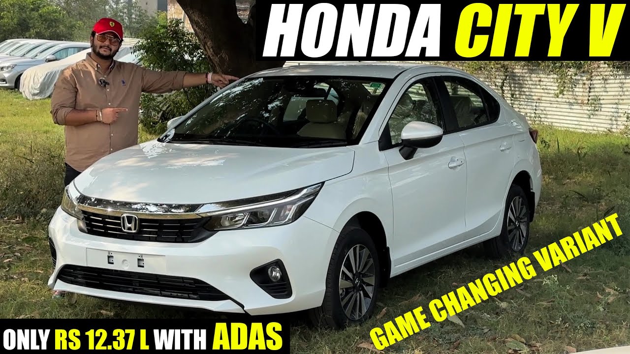 Honda City V 2023 - ADAS, 4 Airbags & More | Walkaround With On Road ...