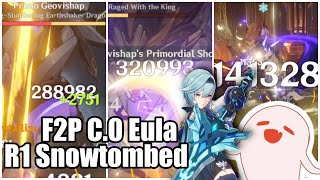 is F2P C0 Eula really bad?? Here is F2P build Lv.90 Eula little showcase - Genshin Impact