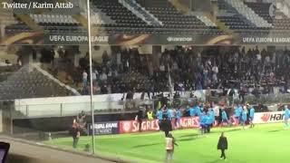 Patrice Evra appears to kick Marseille fan before match