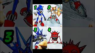 Pendrawing compilation Metal Sonic p-3 #drawing #art #shorts #sonic