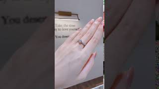 925純銀 六爪碎鑽戒指💍MR600