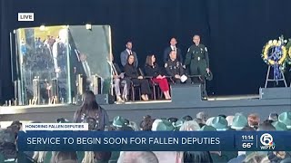 President-elect Donald Trump attends memorial service for Palm Beach County deputies