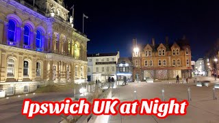 [4K] Walking in IPSWICH UK at Night | DJI POCKET 2