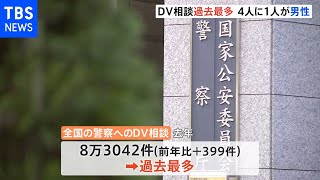 警察へのDV相談8万3042件で過去最多 男性からの相談は初の2万件超