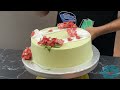 how to decorate a cake most satisfying cake pay flower kaise banaen