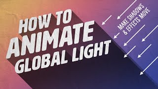 How to Animate Global Light // Photoshop Tutorial