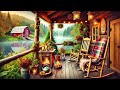 🍁autumn september on cozy porch by the lake with relaxing nature sounds and peaceful fall ambience