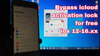 [*FREE]How to bypass iCloud activation lock on your ios devices | ios 12-16.XX |No need to change SN