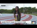 meet the fastest 14 year old in america to run the 200 meter. and she is from florida