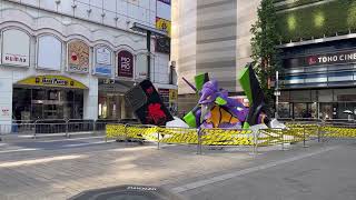 新宿に4メートルのエヴァ初号機！？CASETiFYコラボ企画EVANGELION がありました。#エヴァ