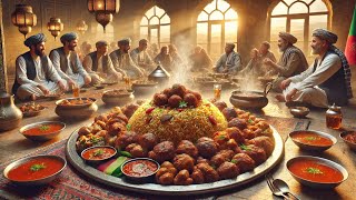 The Ultimate Afghan Feast! 🔥 Qabuli Pulao, Rosh & Kofta – A Must-Try Experience! 🤩🍽:“غذاهای افغانی