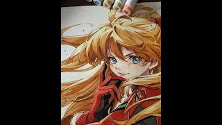 Drawing Asuka(version of watercolor)#animedrawing #watercolor #fanart #animepainting