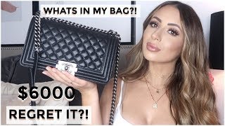 IS THIS BAG WORTH $6000?! WHATS IN MY CHANEL BOY BAG