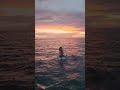 paddle board and sunset