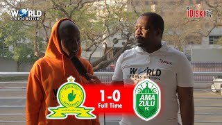Mamelodi Sundowns 1-0 Amazulu | Mashego Signing is Unnecessary | Junior Khanye