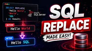 SQL Server REPLACE Function Explained | Beginner Friendly