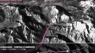 Haute Route Dolomites 2014 - Stage 1 -  3D map