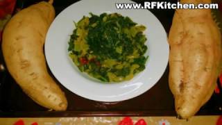 Garden Sweet Potato Leaves Stir Fry