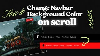 Navbar Color Change on Scroll with Framer - Easy Tutorial