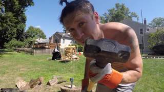 10 lb. Sledge Hammer with Fiberglass Handle Review by FitnessZiom