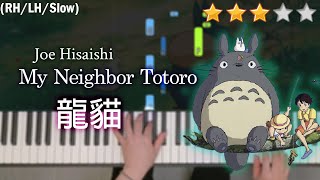 My Neighbor Totoro | Joe Hisaishi | EASY SLOW Piano Tutorial