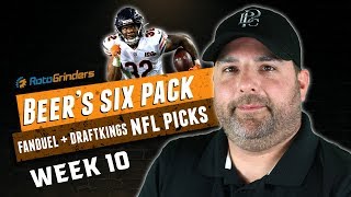 DRAFTKINGS NFL WEEK 10 DFS PICKS | The Daily Fantasy 6 Pack