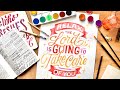 Relaxing Bible Lettering Art Meditation #2 w/ Stefan Kunz - Psalm 116:7