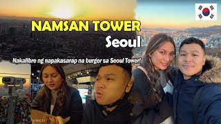 How to go to Namsan Tower + Sunset viewing at Namsan Tower + Eating at N Burger | Korea Vlog 2022