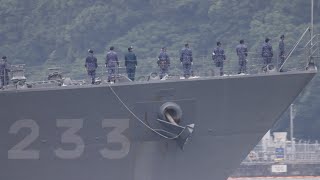 護衛艦「ちくま」・護衛艦「あけぼの」出港❗️