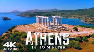 ATHENS IN 10 MIN 🇬🇷 Αθήνα Drone Aerial 4K 2024 | GREECE Ελλάδα