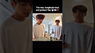 😣jungkook always cares🫂 comforts taehyung💞 #bts#taehyung #kpop #taekook#jungkook #love #shorts #jk