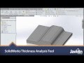 SolidWorks Thickness Analysis Tool