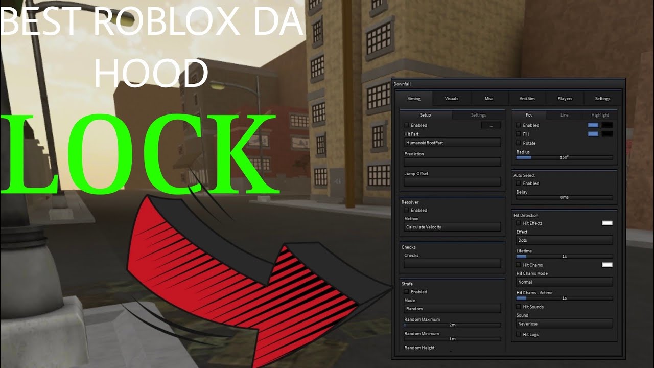 2024 Roblox Da Hood Lock Hits All Shots Youtube