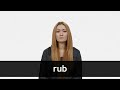 How to pronounce RUB in American English