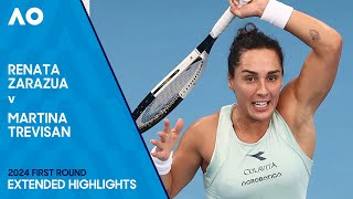 Renata Zarazua v Martina Trevisan Extended Highlights | Australian Open 2024 First Round