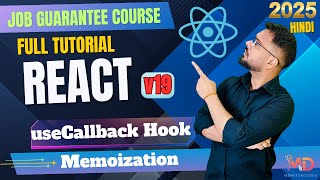 React 19 Tutorial in Hindi #40 - useCallback Hook