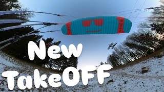 We launched on Paragliding TakeOff with a Speedwing 💯🪂