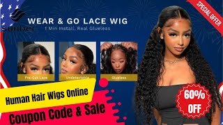 👉Sunber Hair Coupon Code \u0026 Sale:💸Up to 60% Discount on 💥Wear \u0026 Go Lace Wigs, Weave Hair Bundles🔥