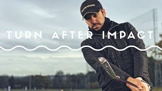 How To Turn After Golf Impact - #GolfAlong